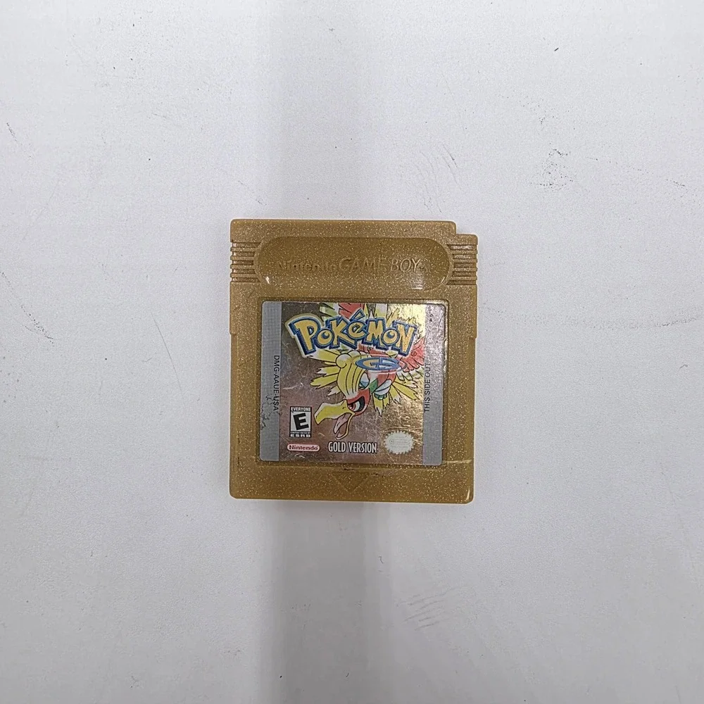 Pokemon Gold Version Nintendo Game Boy Color GBC Cartridge DMG-AAUE-USA Gold